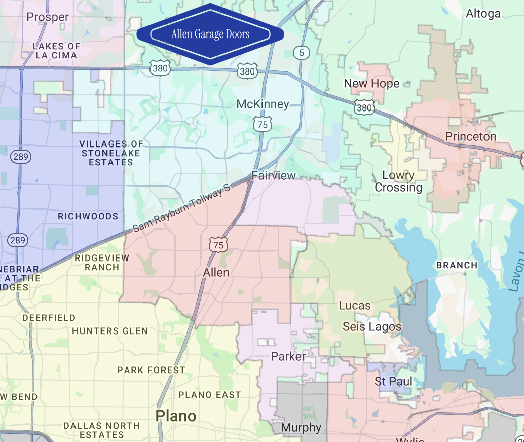 Allen-Texas-Map